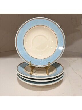 4 Homer Laughlin Eggshell Cavalier Solitude Bread Butter Plates HLC Ironstone